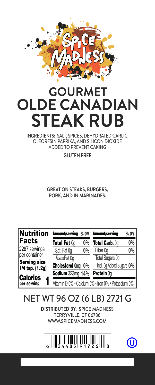 Olde Canadian Steak Rub