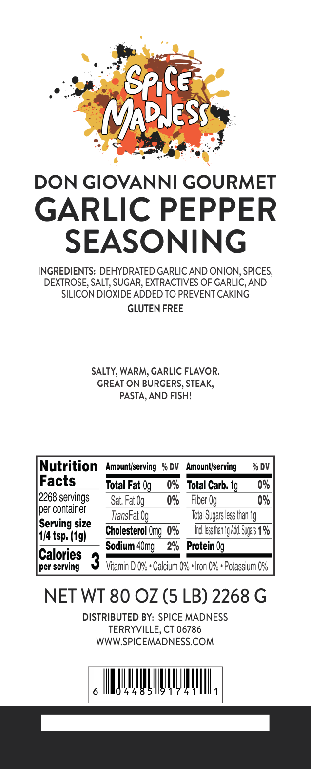 Garlic Pepper Seasoning