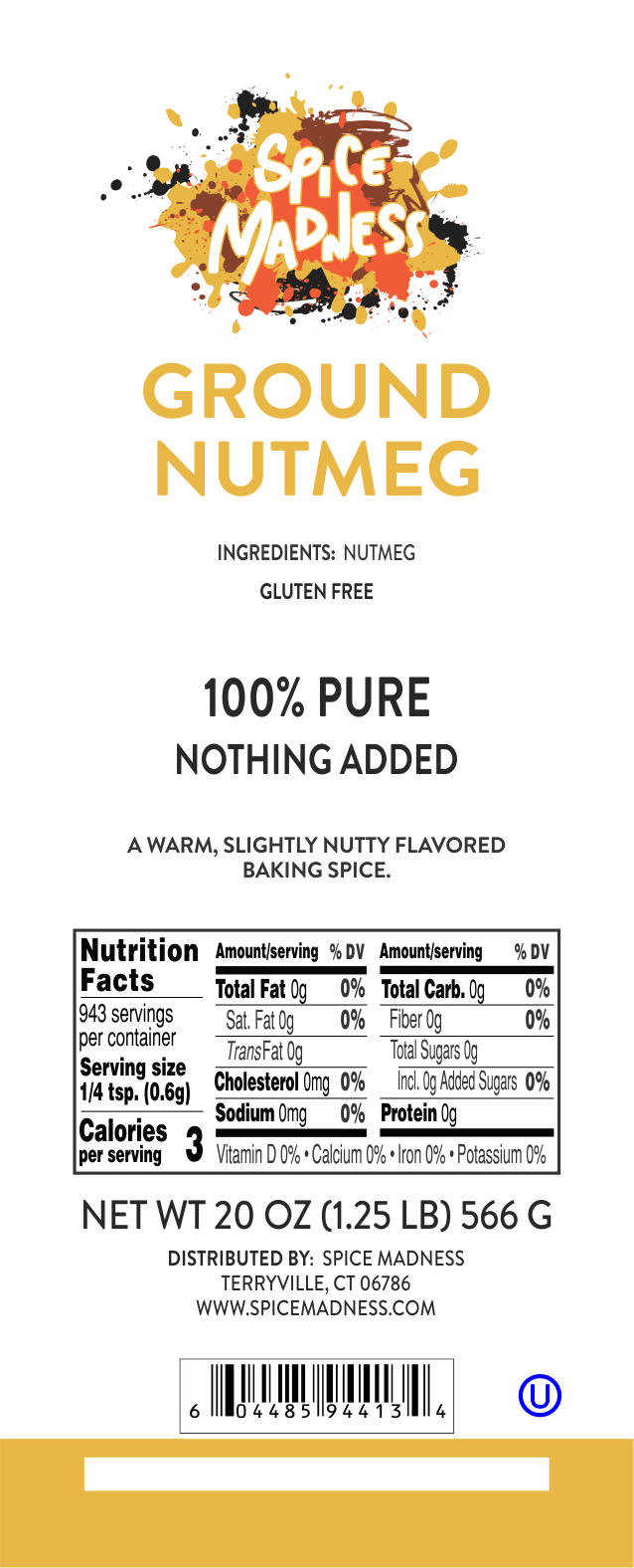 Nutmeg, Ground
