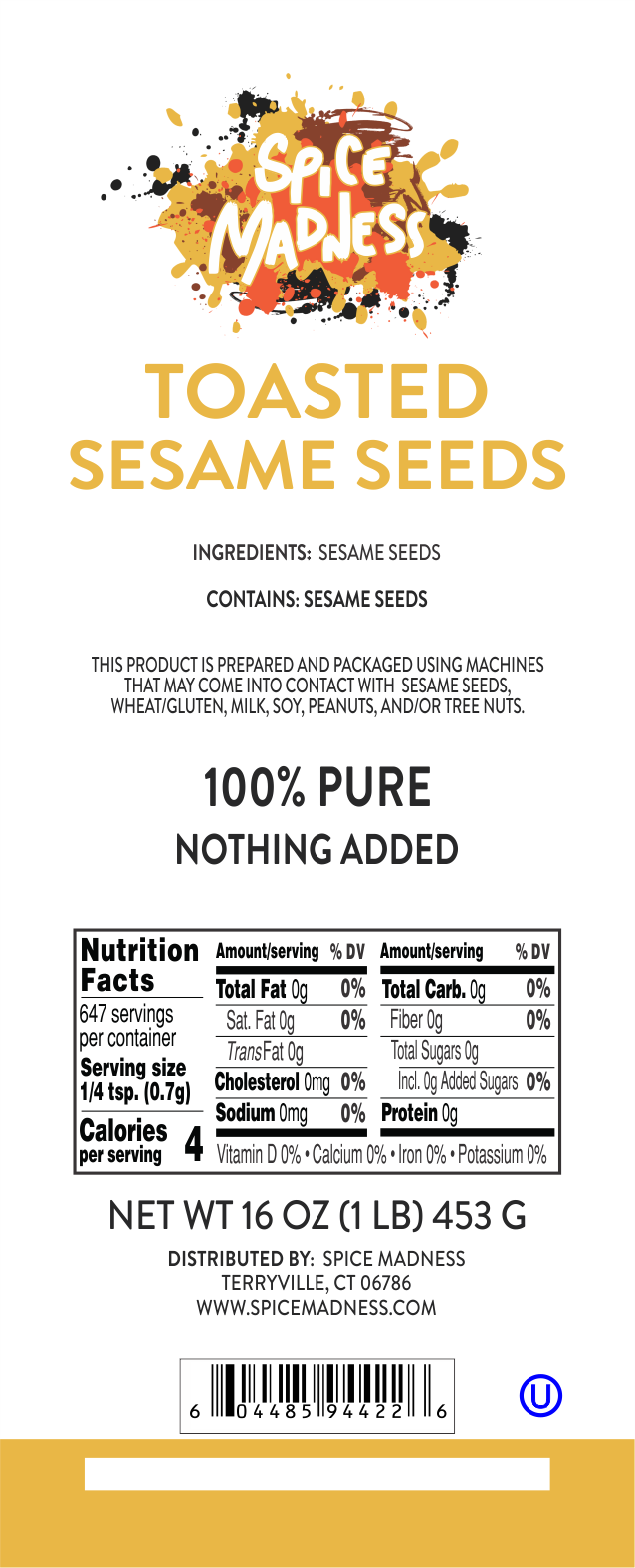 Sesame Seeds, Toasted