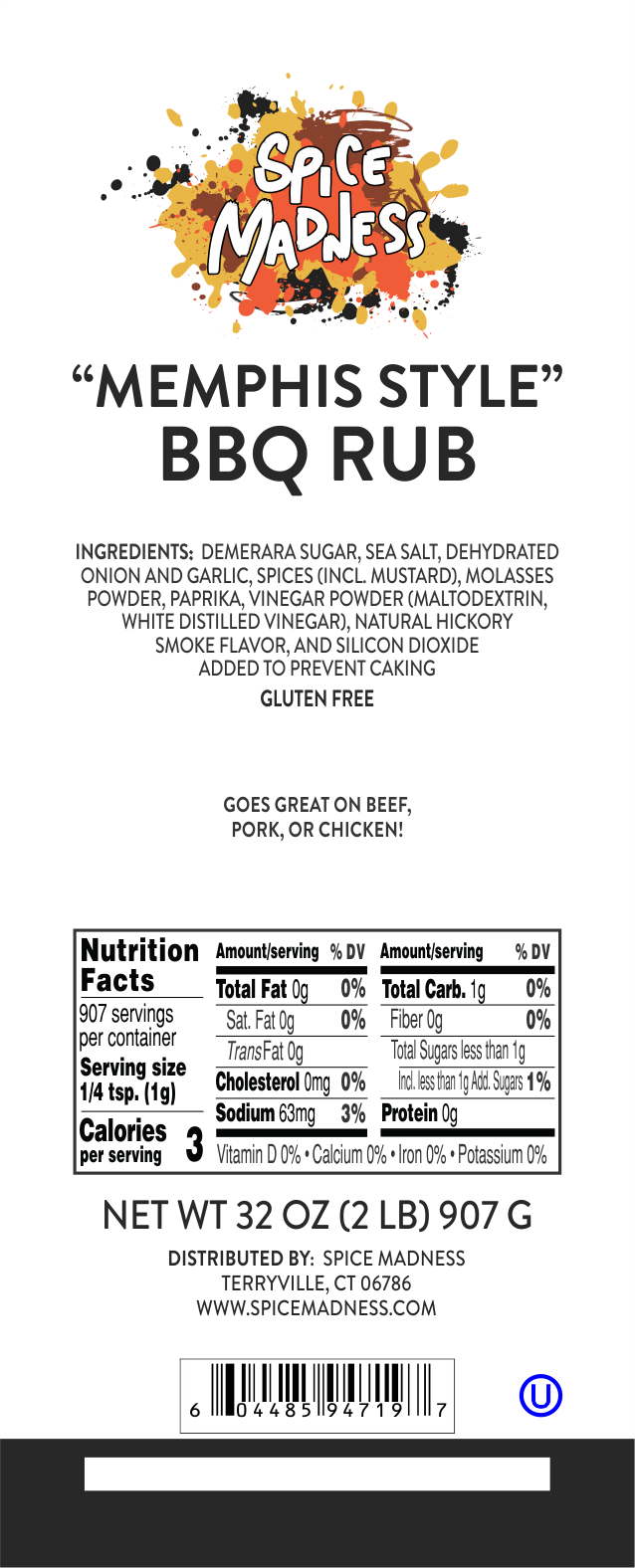 Memphis Style BBQ Rub