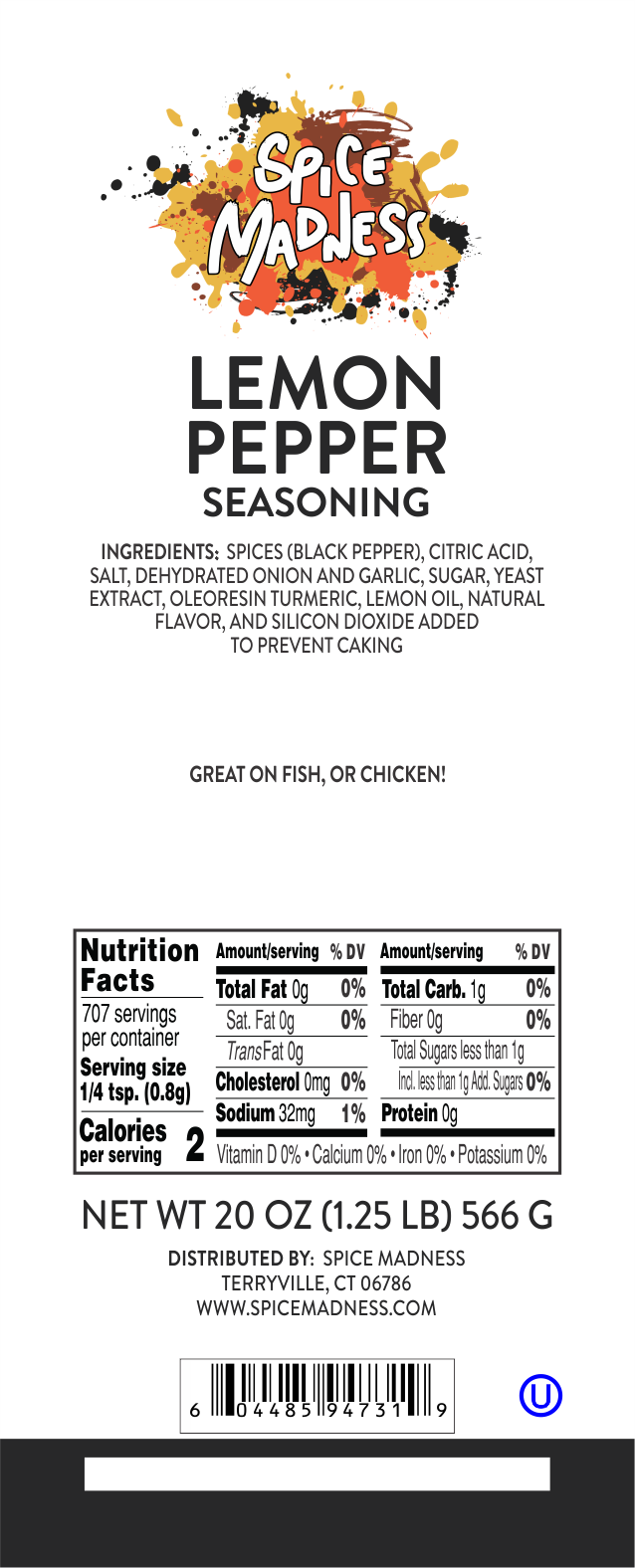 Lemon Pepper Seasoning