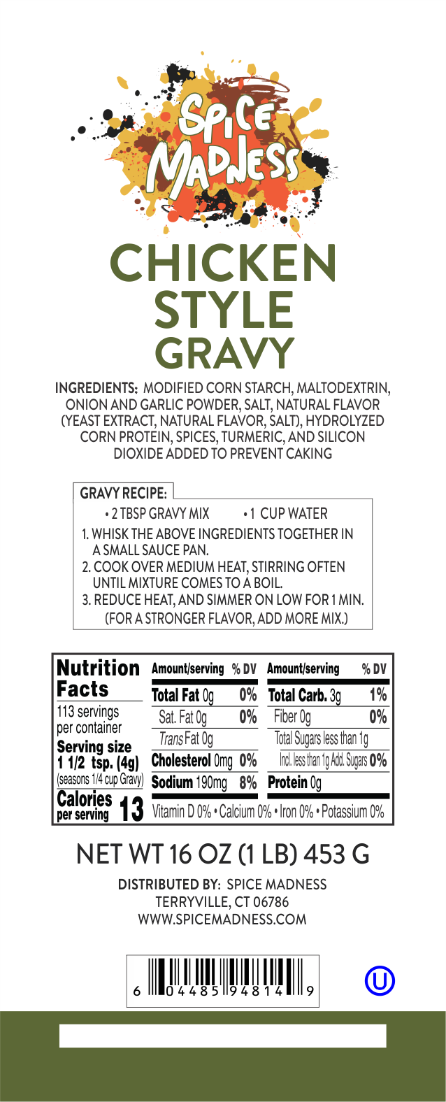 Chicken Style Gravy Mix