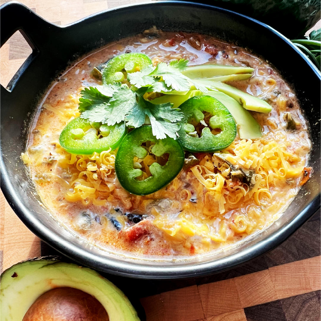 Crockpot Buffalo Chicken Chili