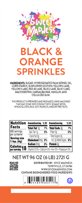 Black & Orange Sprinkles