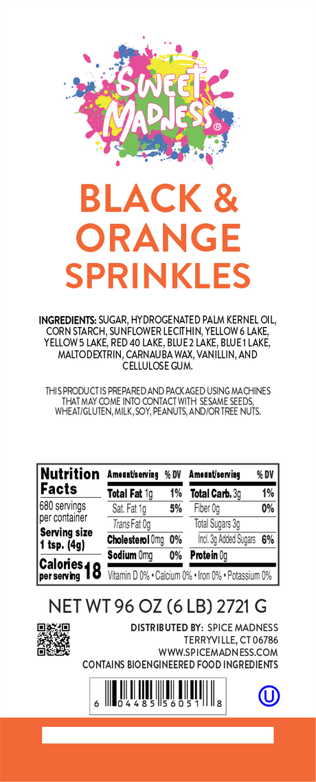 Black & Orange Sprinkles
