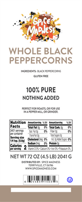 Whole Black Peppercorns