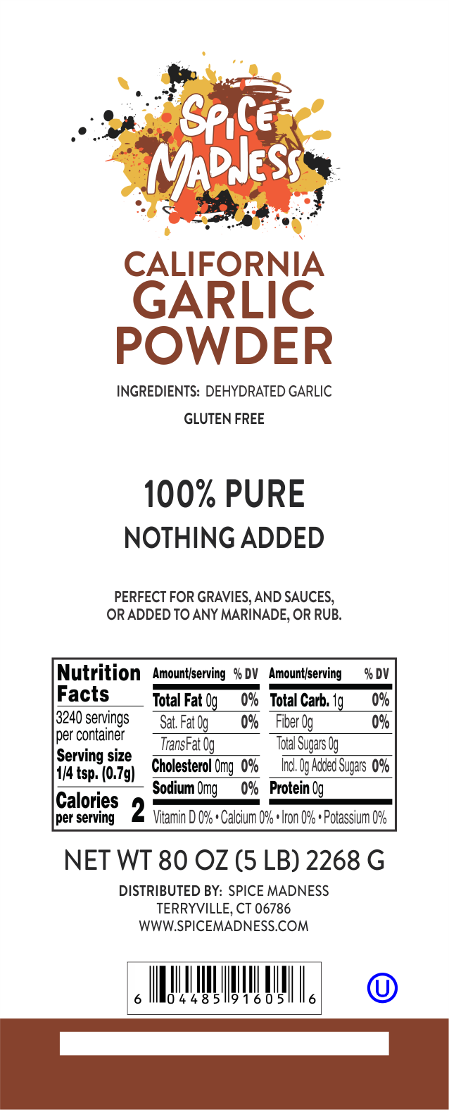 Garlic Powder, California