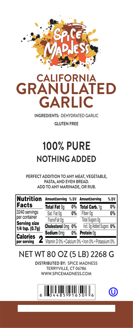 Granulated Garlic, California