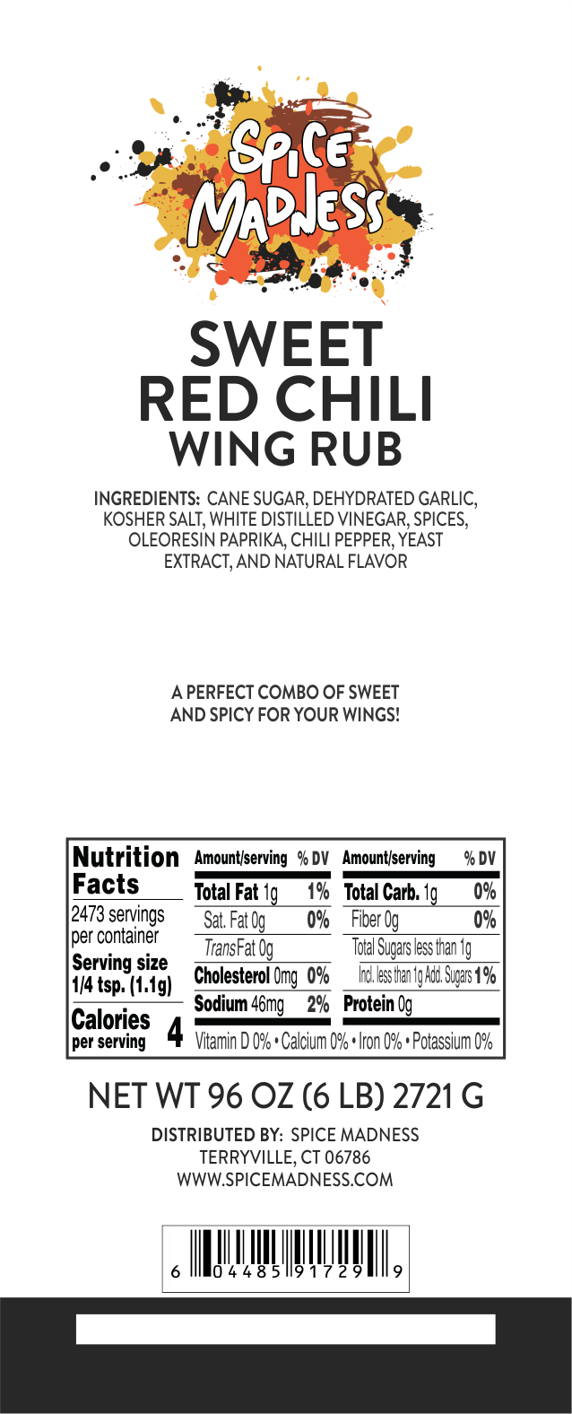 Sweet Red Chili Wing Rub