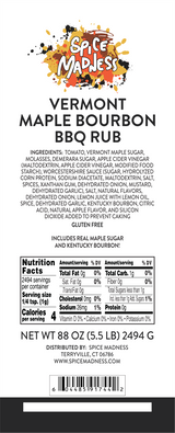Vermont Maple Bourbon BBQ Rub