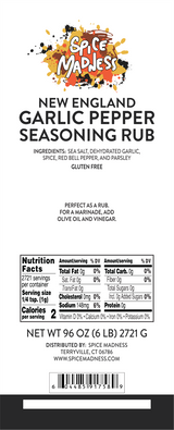 New England Garlic Pepper Rub