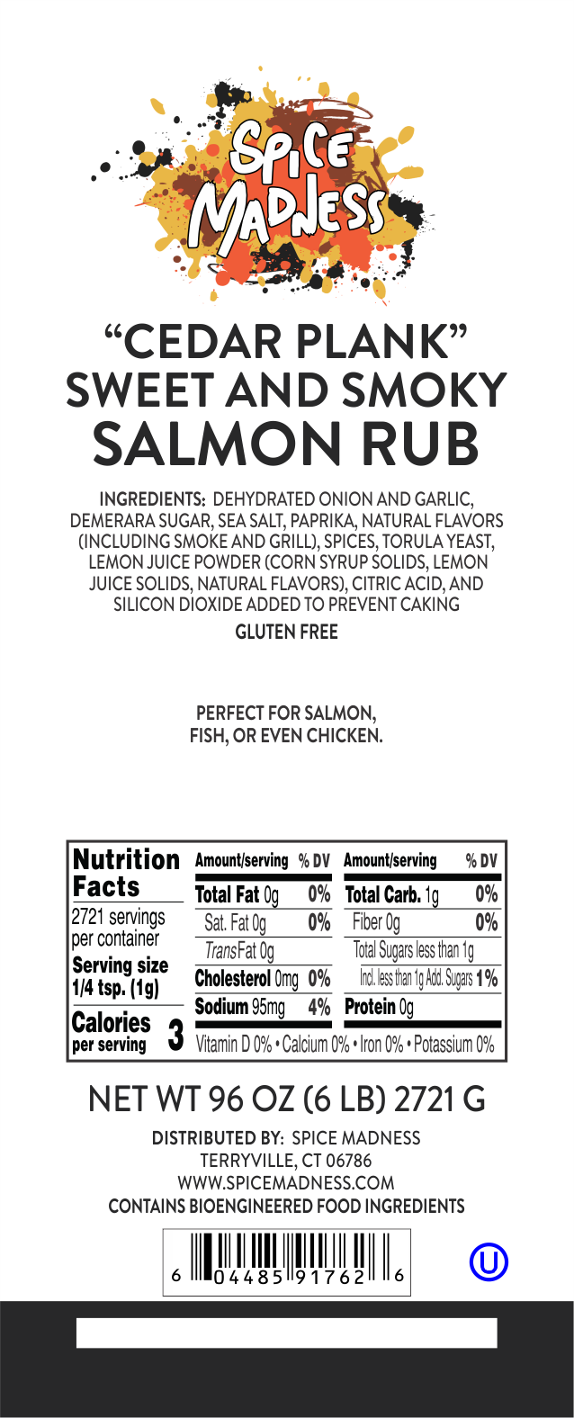 Cedar Plank Sweet & Smoky Salmon Rub