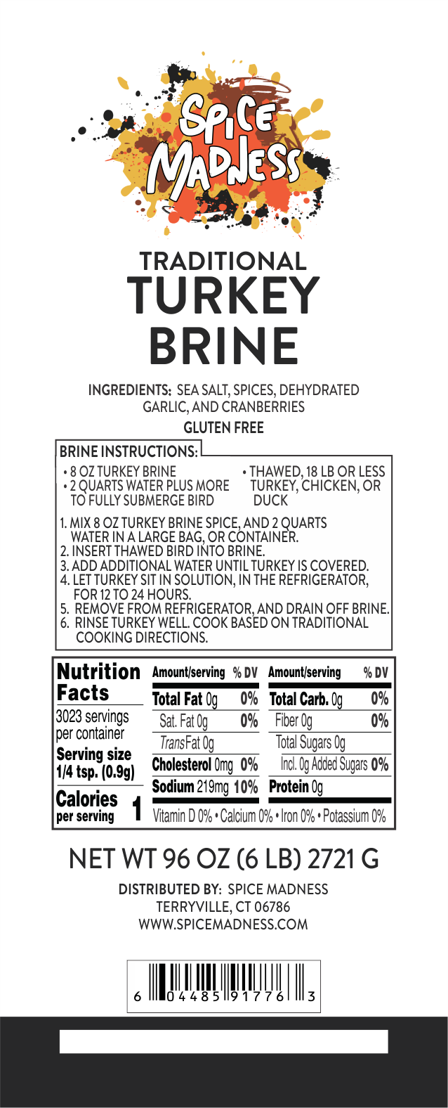 Turkey Brine, Traditional