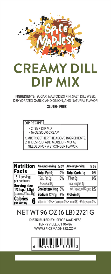 Creamy Dill Dip Mix