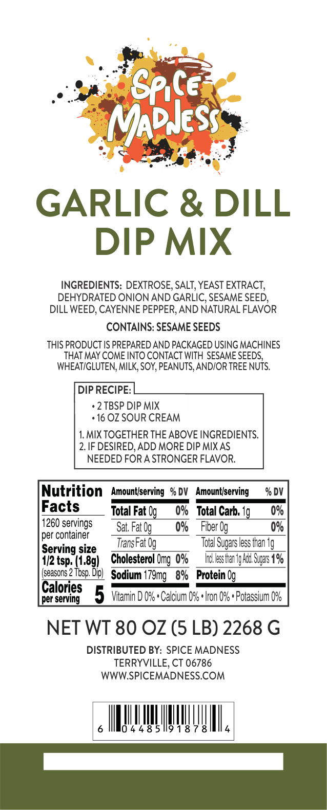Garlic & Dill Dip Mix