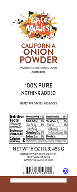 Onion Powder, California