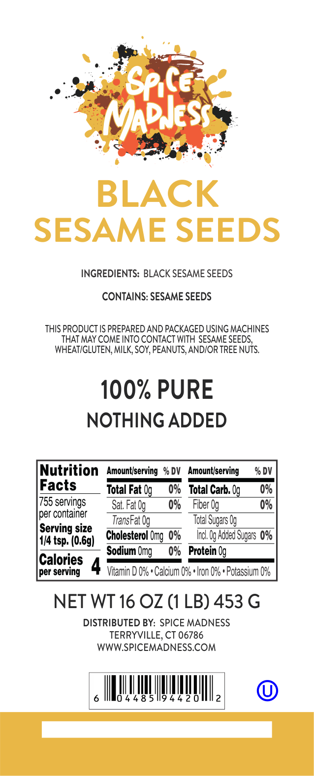 Sesame Seeds, Black