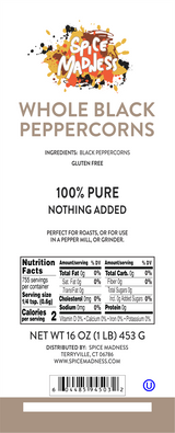 Whole Black Peppercorns