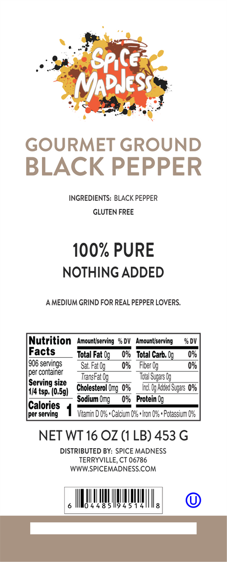 Black Pepper, Gourmet Ground