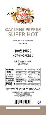 Pepper, Cayenne - Super Hot