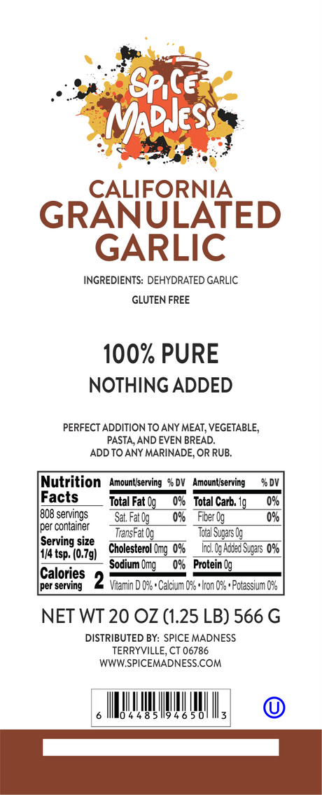 Granulated Garlic, California