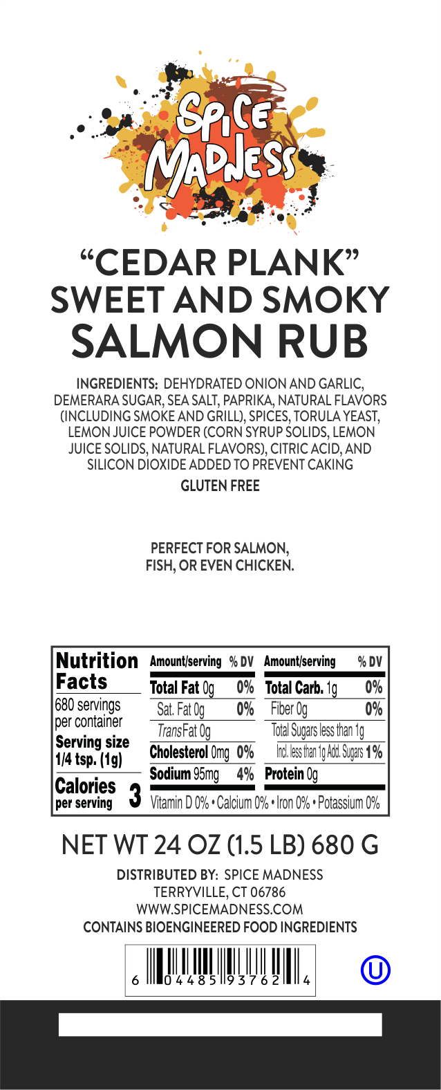 Cedar Plank Sweet & Smoky Salmon Rub