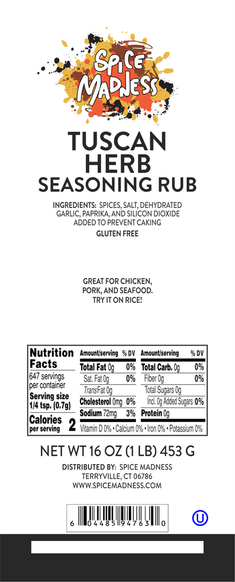 Tuscan Herb Seasoning Rub