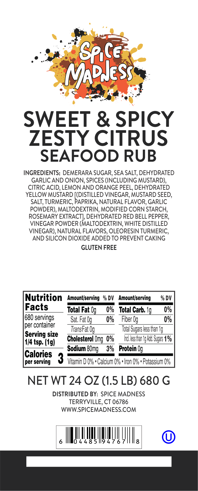 Sweet & Spicy Zesty Citrus Rub