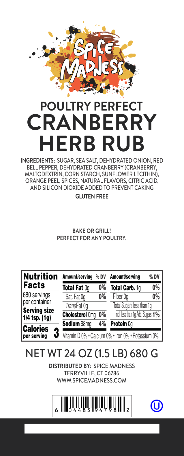 Cranberry Herb Rub