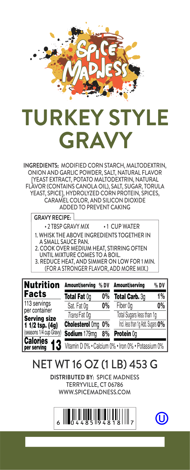 Turkey Style Gravy Mix